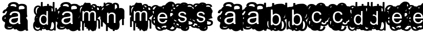 A Damn Mess font