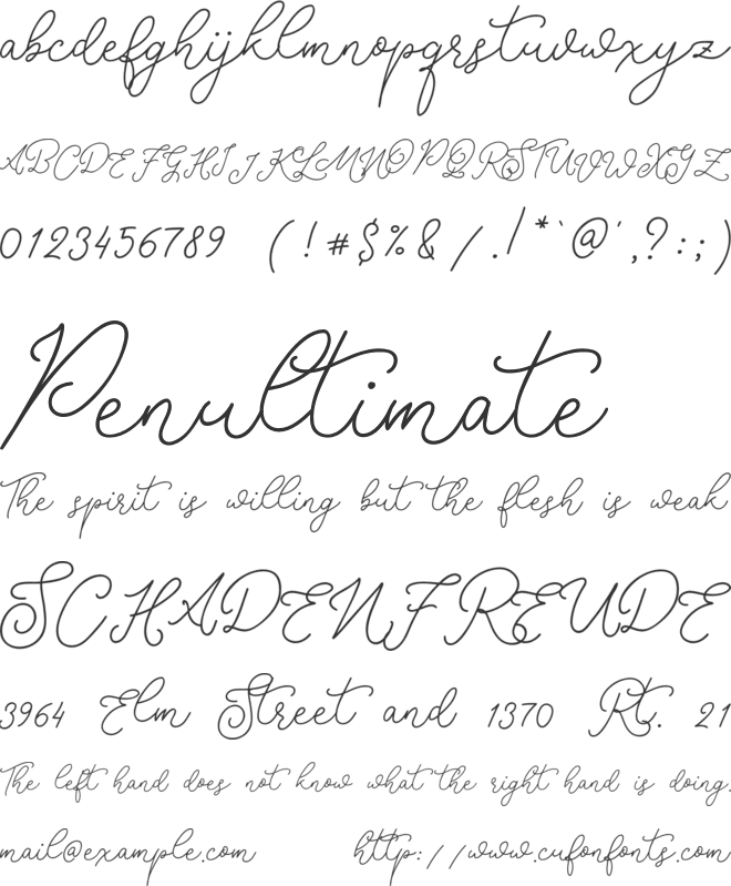 Rotters font preview