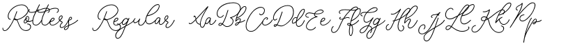 Rotters Regular font