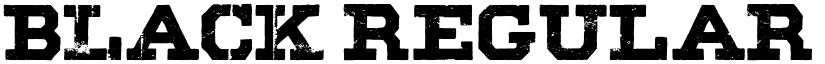 BLACK Regular font
