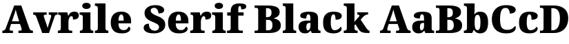 Avrile Serif Black font