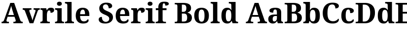 Avrile Serif Bold font