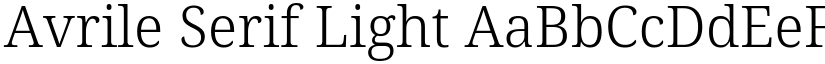 Avrile Serif Light font