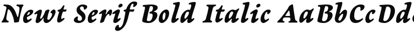 Newt Serif Bold Italic font