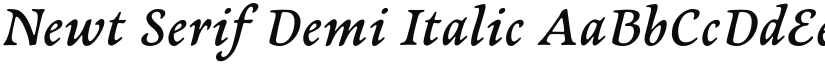 Newt Serif Demi Italic font