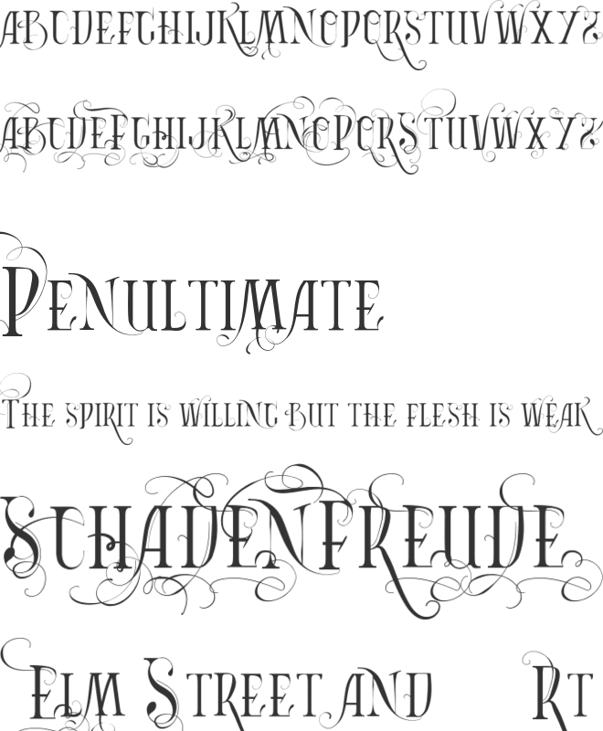 Vtks Bandoleones font preview