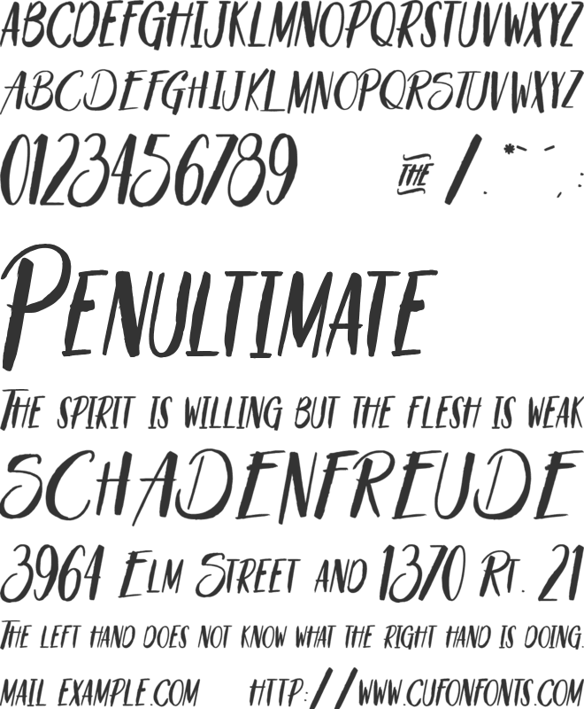 Savour&Pinacolada font preview