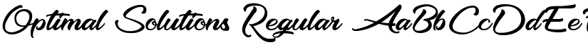 Optimal Solutions Regular font