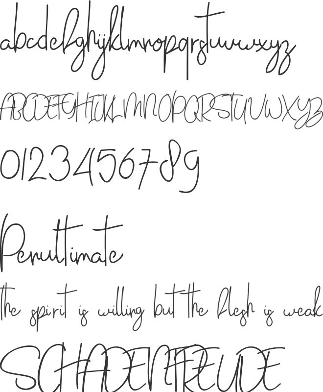 Massali font preview