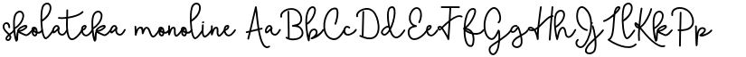 skolateka monoline font