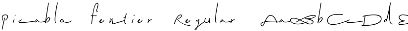 picablo fentier Regular font