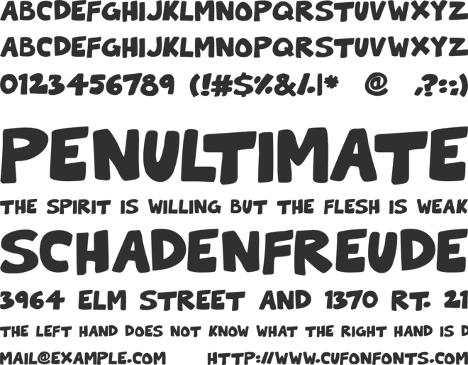 Toon Cats font preview