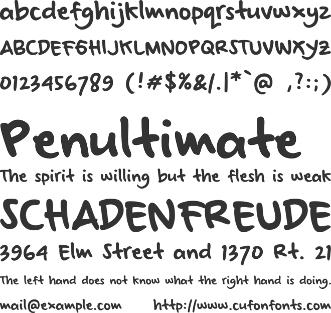 nenyns.marker.noncommercial font preview