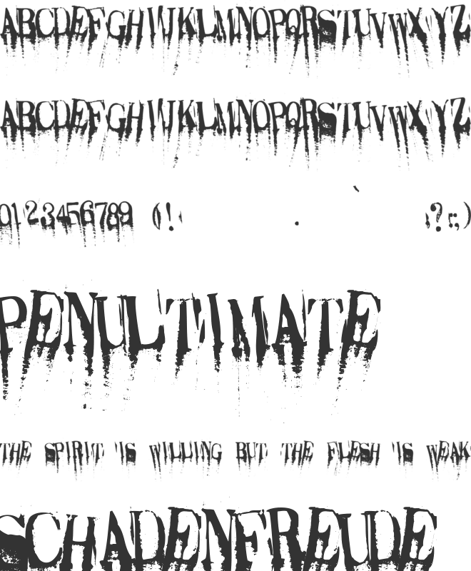 Caracura font preview