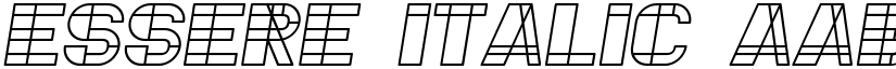 Essere Italic font