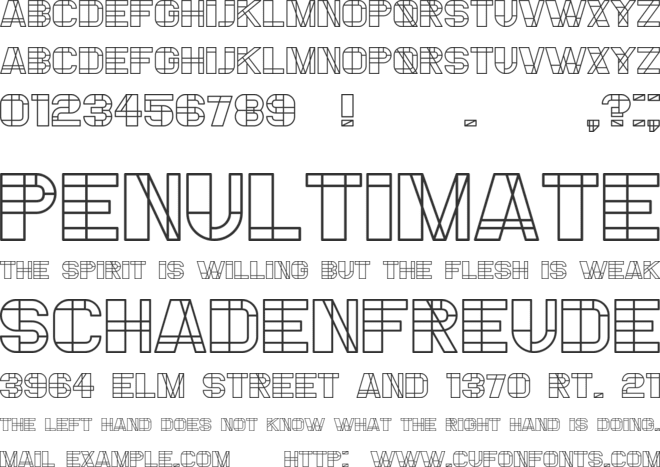 Essere font preview
