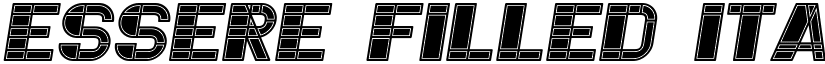 Essere Filled Italic font