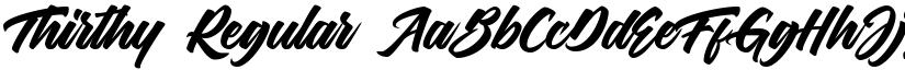 Thirthy Regular font