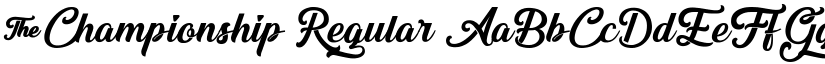 &Championship Regular font