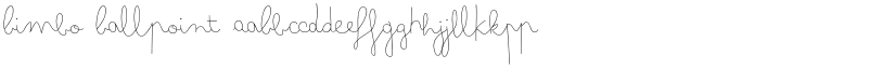 Bimbo Ballpoint font