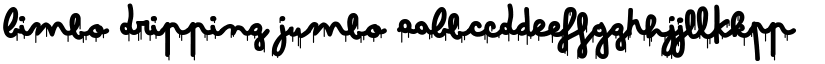 Bimbo Dripping Jumbo font