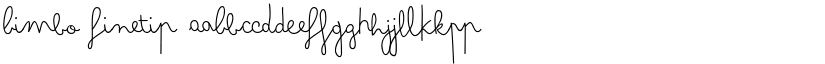 Bimbo Finetip font