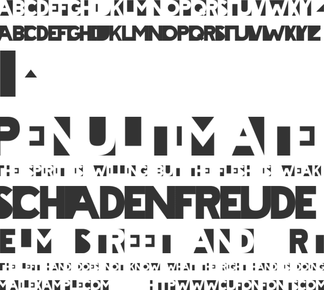 Cheatin font preview