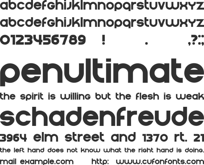 Condition font preview