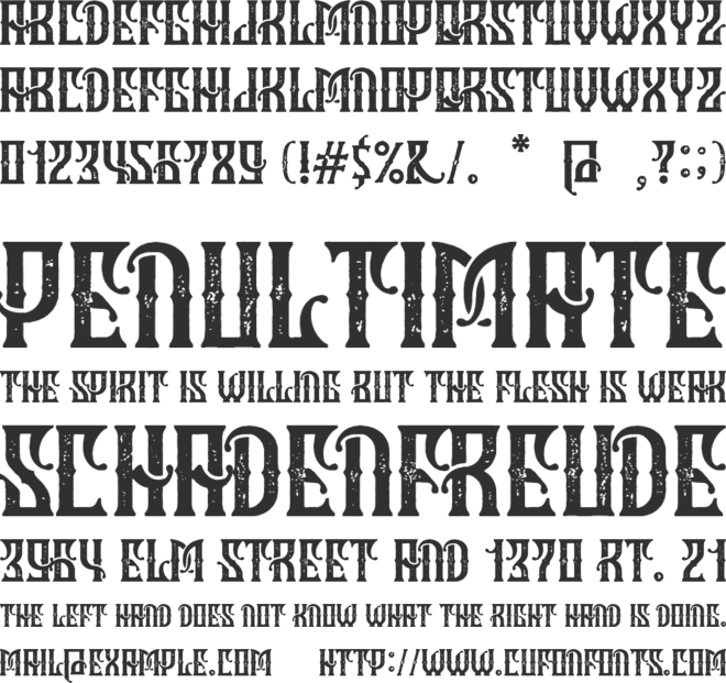 Hold Fast font preview