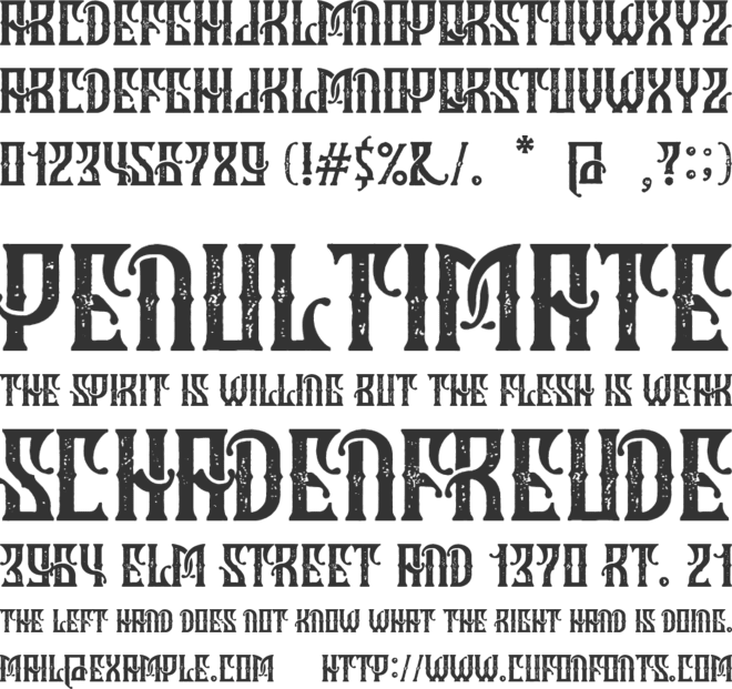 Hold Fast font preview