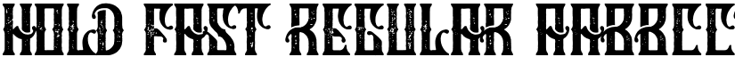 Hold Fast Regular font