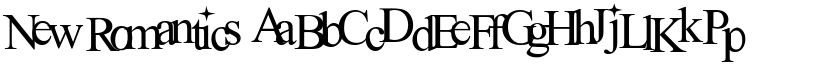 New Romantics font
