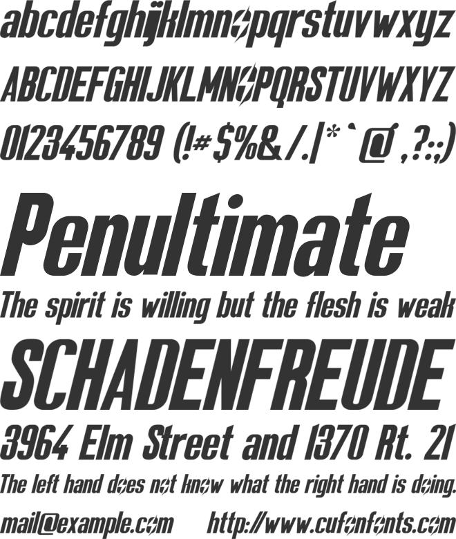 Sole Survivor font preview