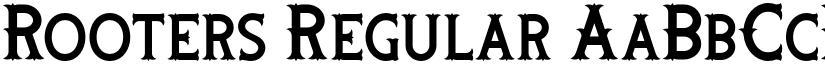 Rooters Regular font