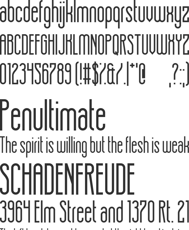 Hot  Roof font preview