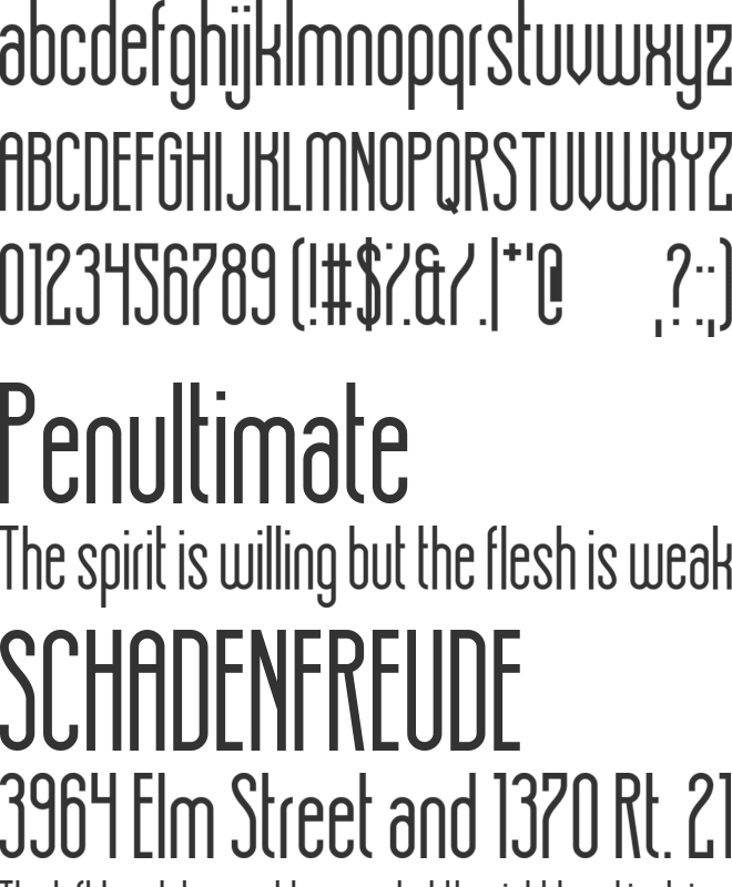 Hot  Roof font preview