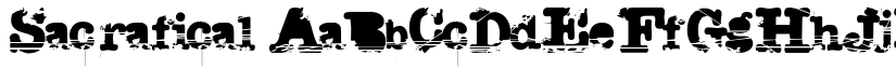 Sacrafical font