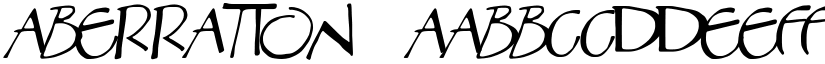 Aberration font