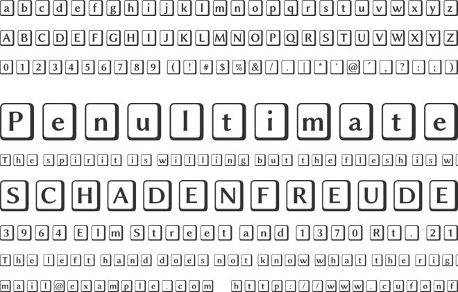 Libertinus Keyboard font preview