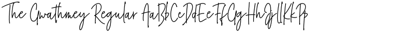 The Gwathmey Regular font