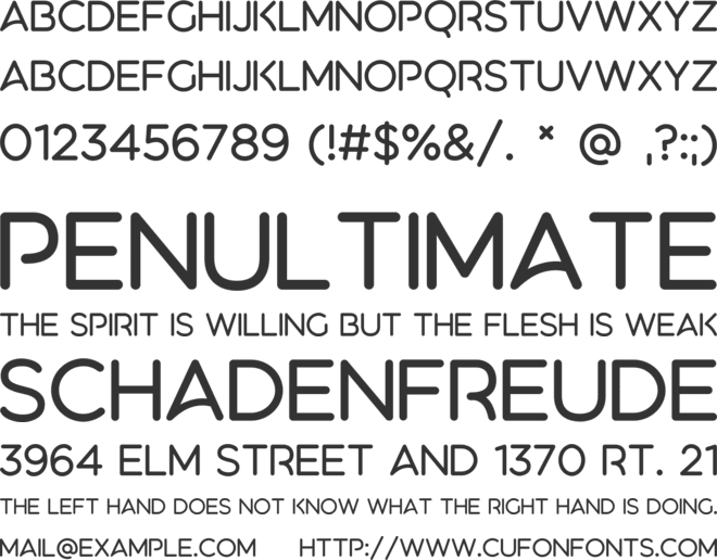 Aquatico font preview