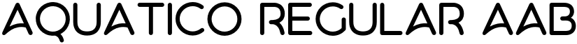 Aquatico Regular font