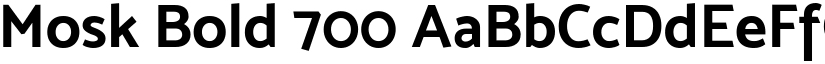 Mosk Bold 700 font