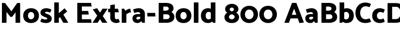 Mosk Extra-Bold 800 font
