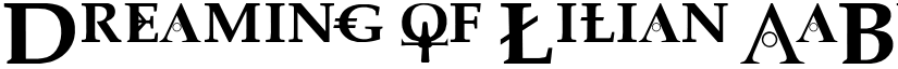Dreaming of Lilian font