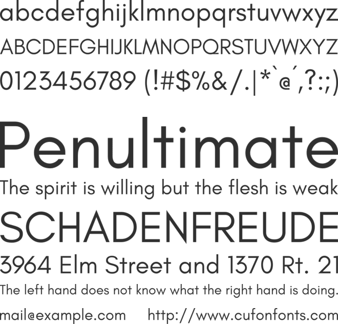 Glacial Indifference font preview