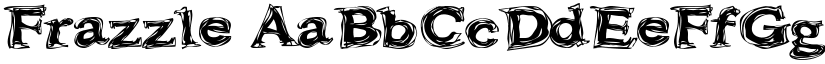 Frazzle font