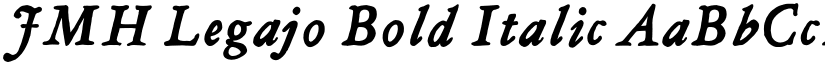 JMH Legajo Bold Italic font