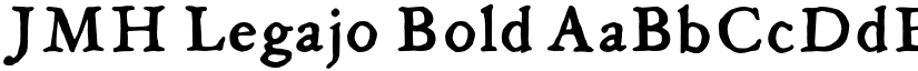 JMH Legajo Bold font