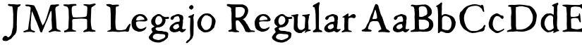 JMH Legajo Regular font
